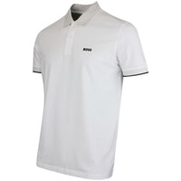 BOSS Golf Shirt - Paddy Chip GOC Reg. Fit - Bright White SP26