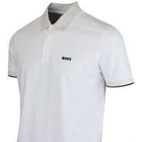 BOSS Golf Shirt - Paddy Chip GOC Reg. Fit - Bright White SP26