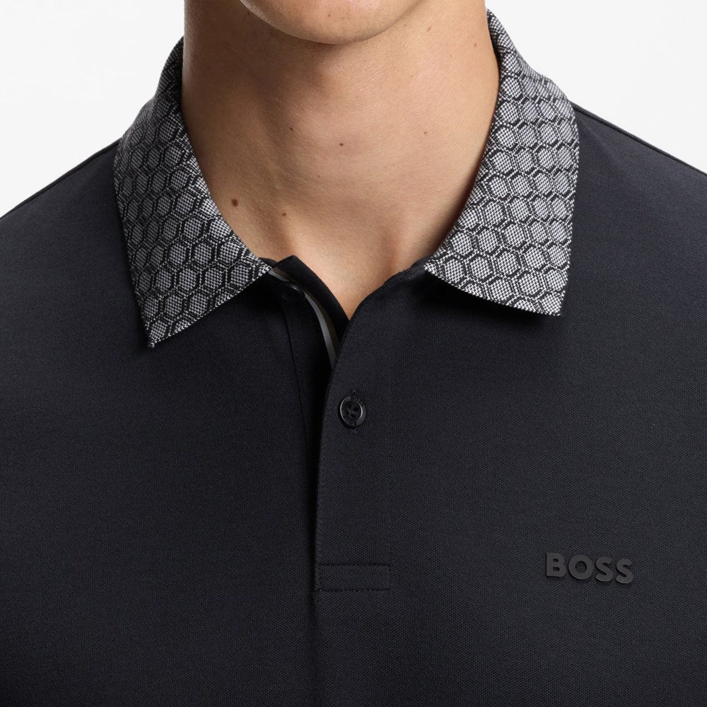 BOSS Golf Shirt - Paddy Chip GOC Reg. Fit - Dark Navy SP26