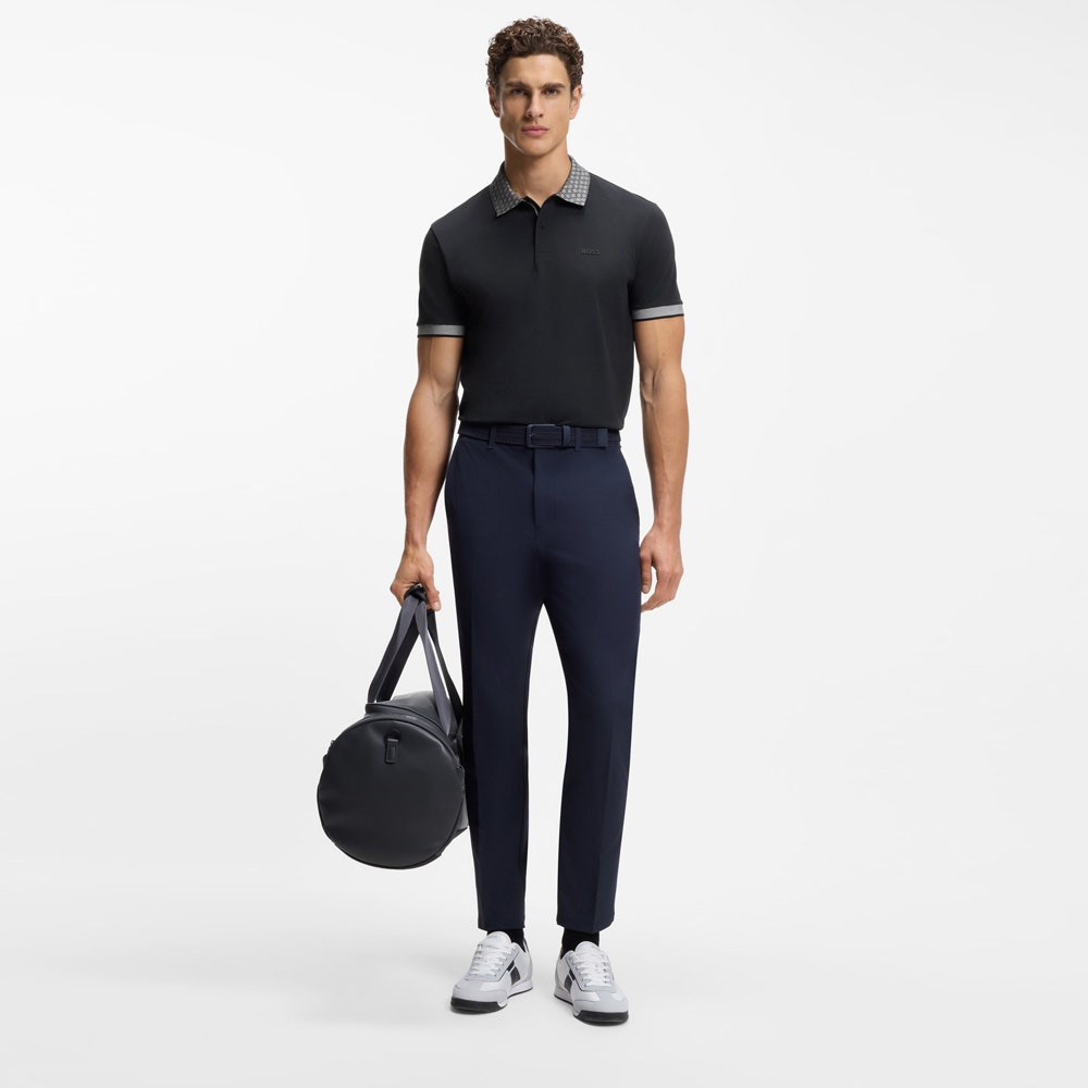 BOSS Golf Shirt - Paddy Chip GOC Reg. Fit - Dark Navy SP26