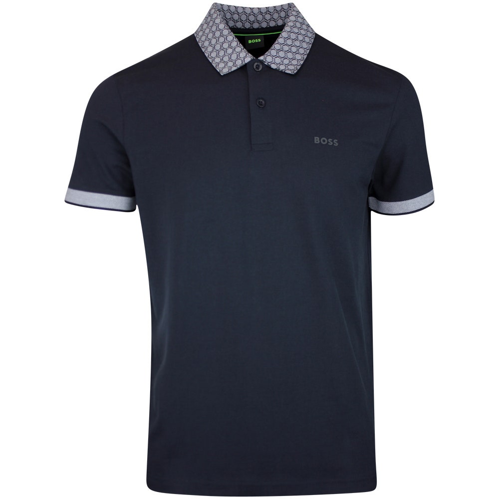BOSS Golf Shirt - Paddy Chip GOC Reg. Fit - Dark Navy SP26