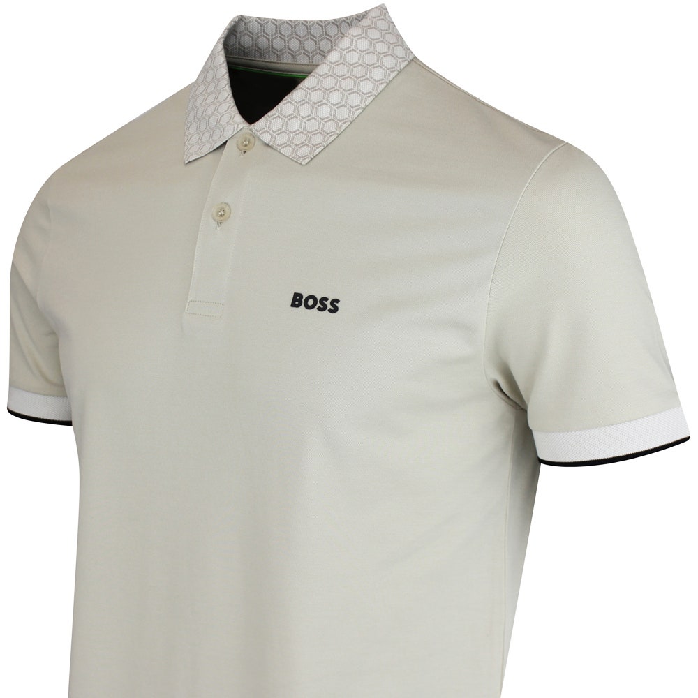 BOSS Golf Shirt - Paddy Chip GOC Reg. Fit - Light Beige SP26