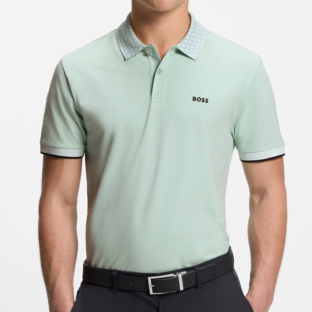 BOSS Golf Shirt - Paddy Chip GOC Reg. Fit - Mint Tint SP26
