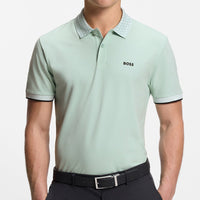 BOSS Golf Shirt - Paddy Chip GOC Reg. Fit - Mint Tint SP26