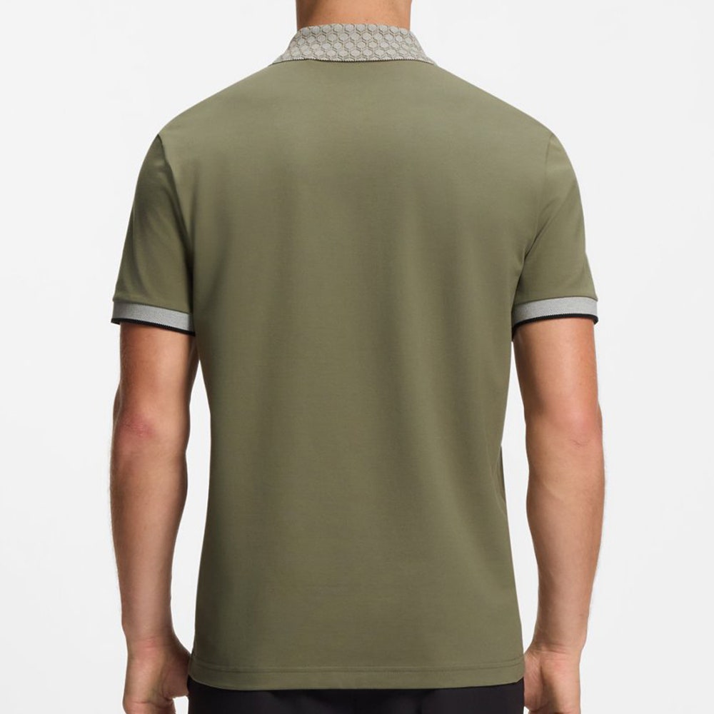 BOSS Golf Shirt - Paddy Chip GOC Reg. Fit - Olive Green SP26