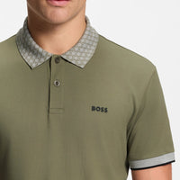 BOSS Golf Shirt - Paddy Chip GOC Reg. Fit - Olive Green SP26