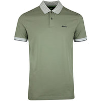BOSS Golf Shirt - Paddy Chip GOC Reg. Fit - Olive Green SP26