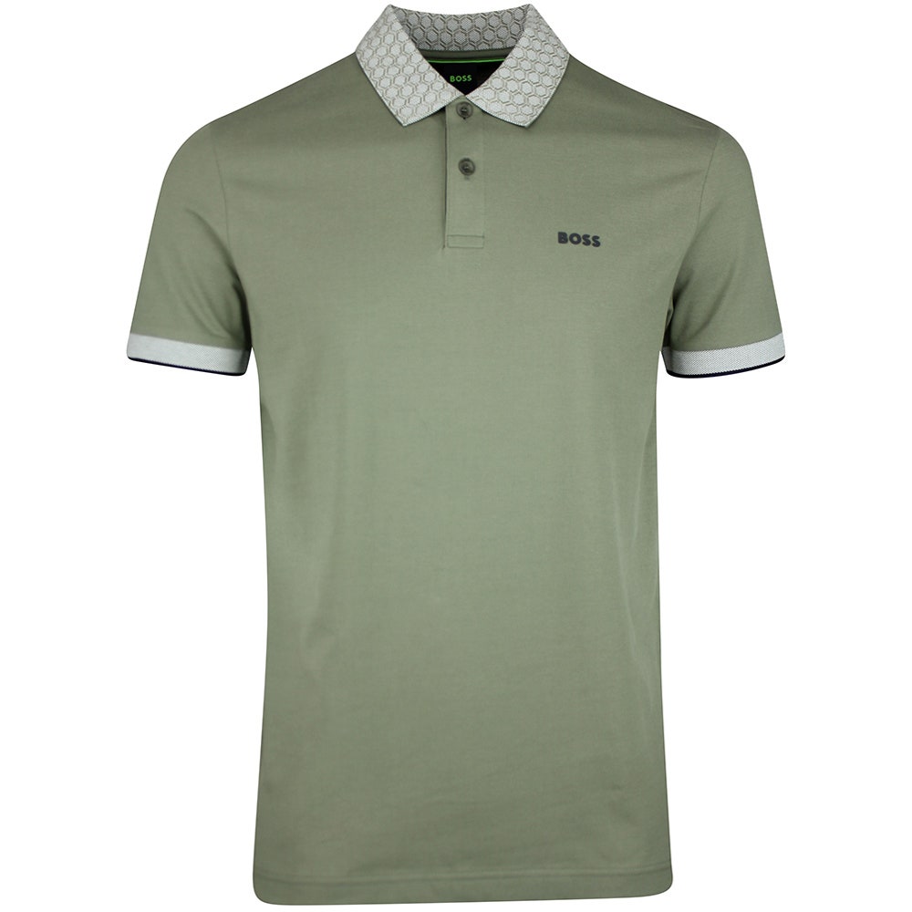 BOSS Golf Shirt - Paddy Chip GOC Reg. Fit - Olive Green SP26