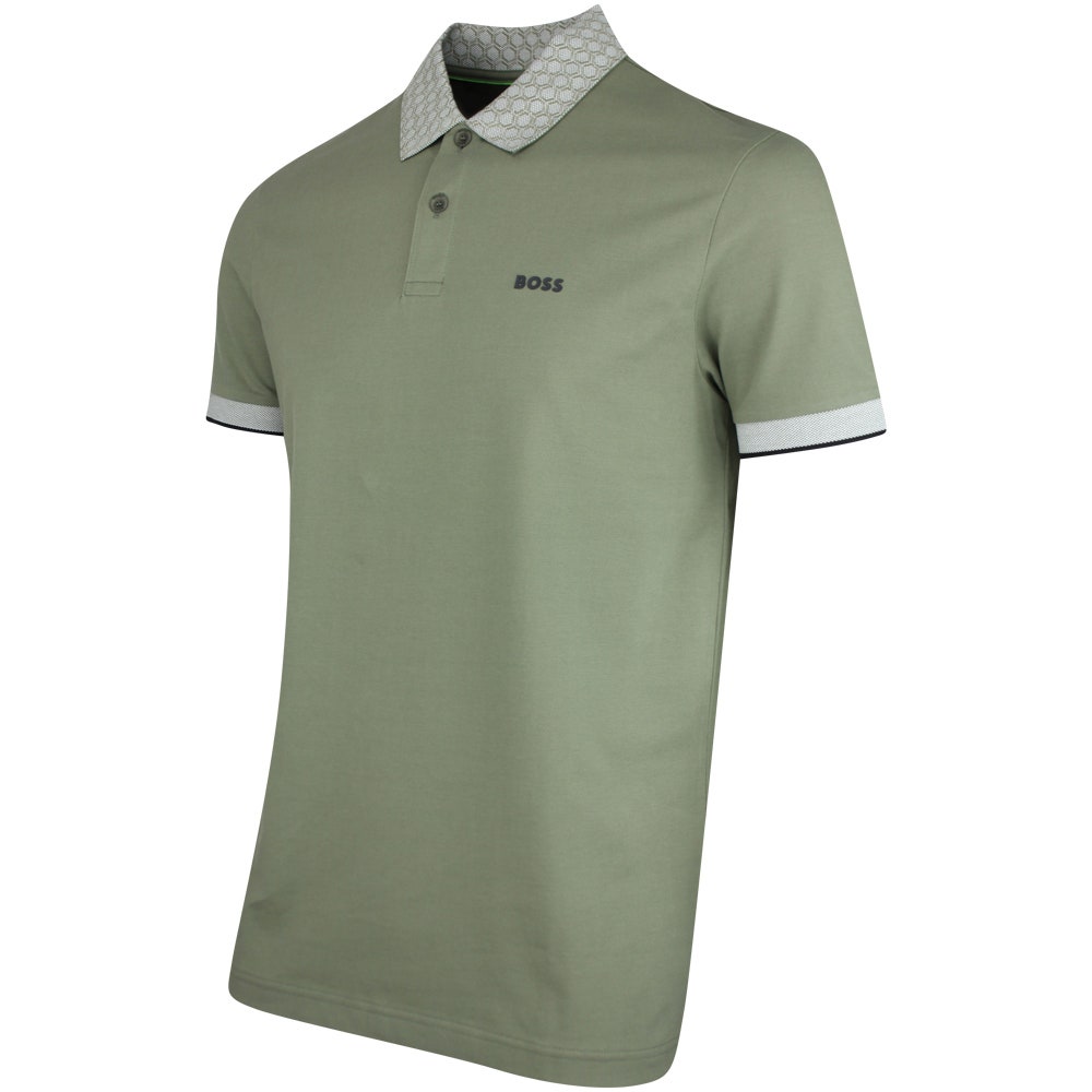 BOSS Golf Shirt - Paddy Chip GOC Reg. Fit - Olive Green SP26