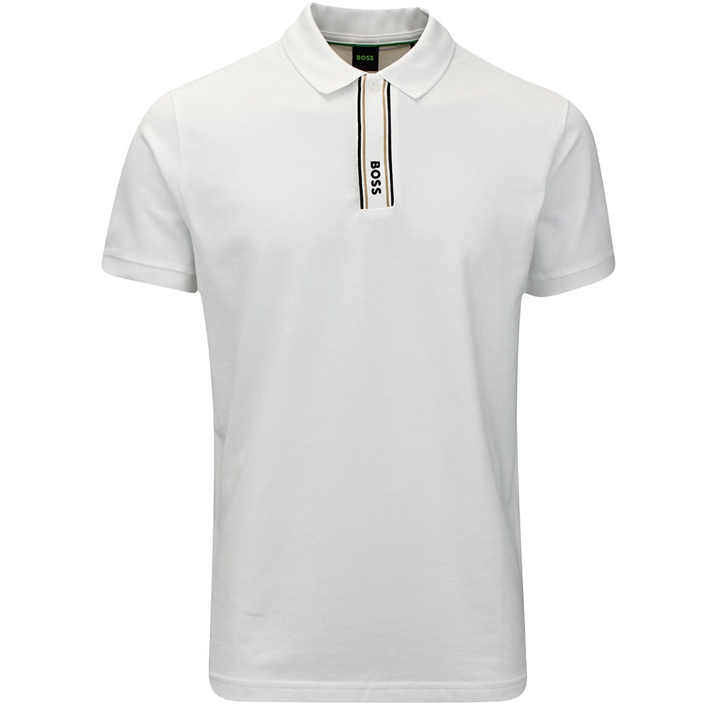 BOSS Golf Shirt - Paddy GOC Reg. Fit - Bright White WI25