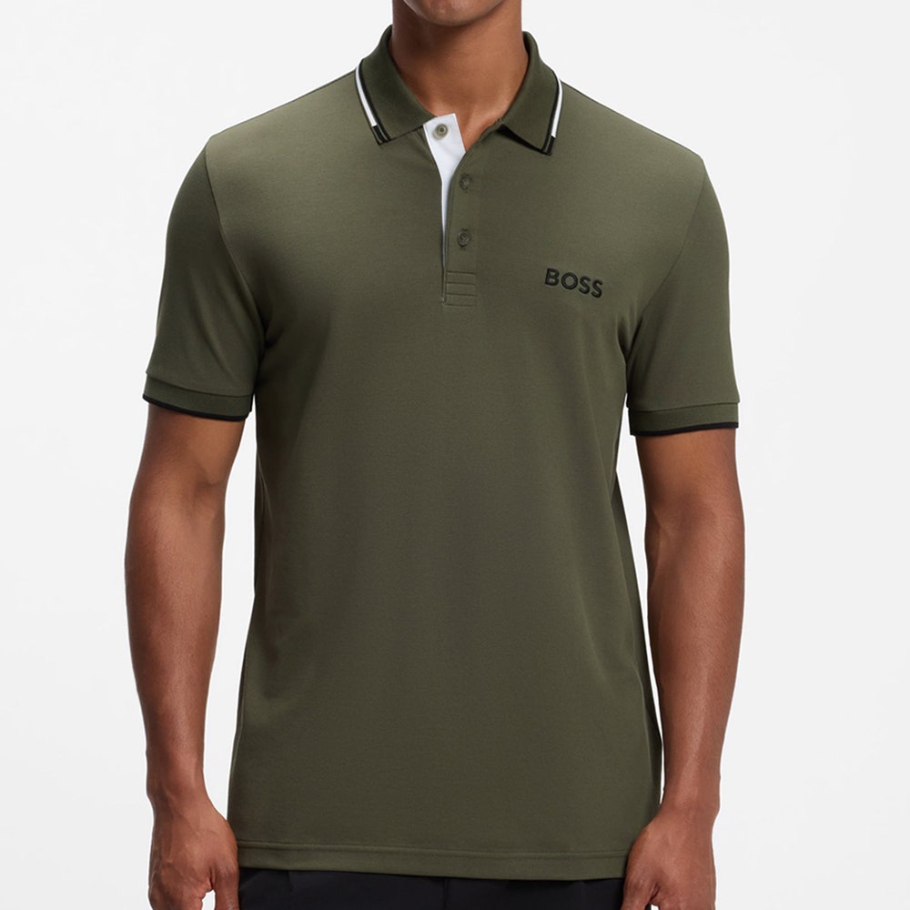 BOSS Golf Shirt - Paddy Pro Reg. Fit - Khaki Green WI26