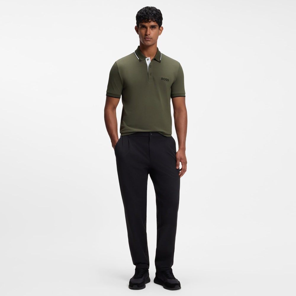 BOSS Golf Shirt - Paddy Pro Reg. Fit - Khaki Green WI26