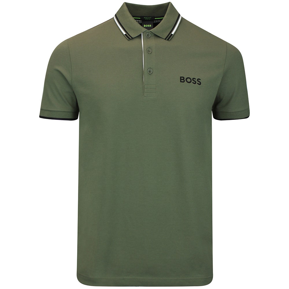 BOSS Golf Shirt - Paddy Pro Reg. Fit - Khaki Green WI26