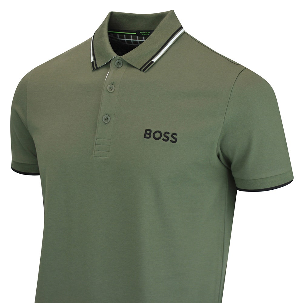 BOSS Golf Shirt - Paddy Pro Reg. Fit - Khaki Green WI26