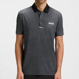 BOSS Golf Shirt - Paddytech GOC Reg. Fit - Black Melange WI25