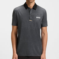 BOSS Golf Shirt - Paddytech GOC Reg. Fit - Black Melange WI25