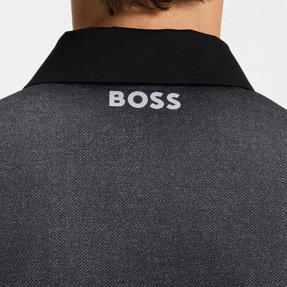 BOSS Golf Shirt - Paddytech GOC Reg. Fit - Black Melange WI25