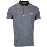 BOSS Golf Shirt - Paddytech GOC Reg. Fit - Black Melange WI25