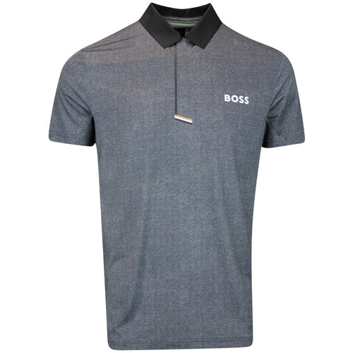 BOSS Golf Shirt - Paddytech GOC Reg. Fit - Black Melange WI25