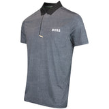 BOSS Golf Shirt - Paddytech GOC Reg. Fit - Black Melange WI25