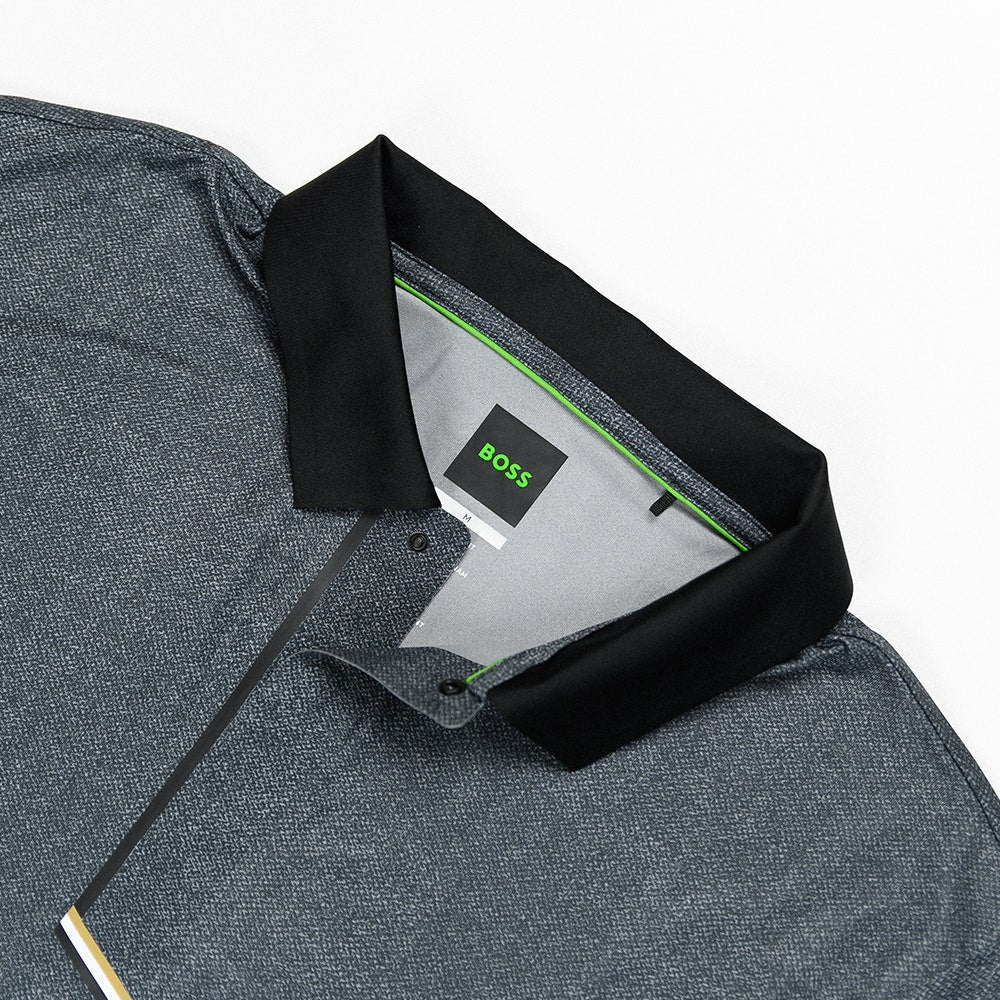 BOSS Golf Shirt - Paddytech GOC Reg. Fit - Black Melange WI25