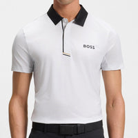 BOSS Golf Shirt - Paddytech GOC Reg. Fit - Bright White WI25