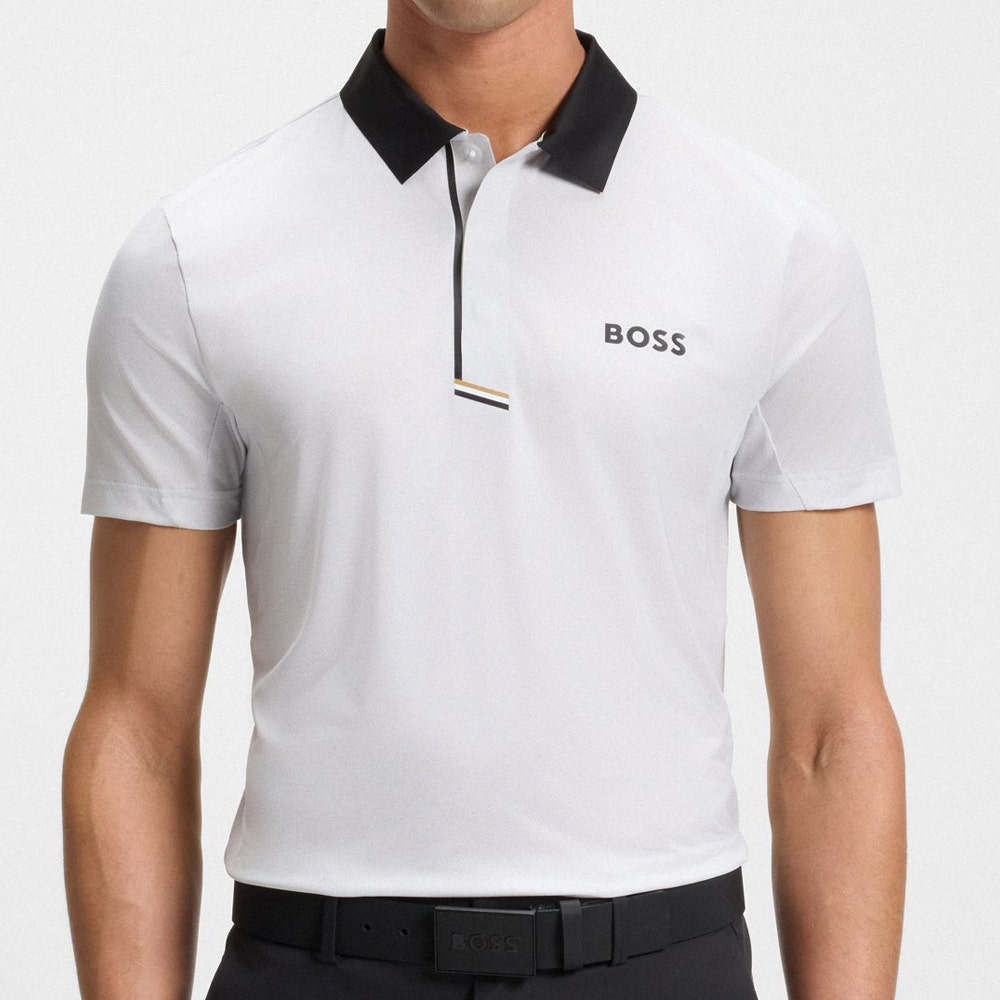BOSS Golf Shirt - Paddytech GOC Reg. Fit - Bright White WI25