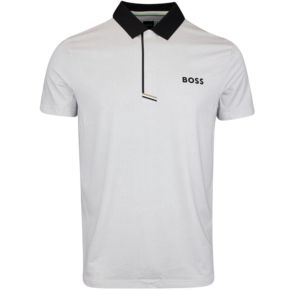 BOSS Golf Shirt - Paddytech GOC Reg. Fit - Bright White WI25