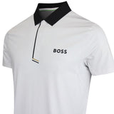 BOSS Golf Shirt - Paddytech GOC Reg. Fit - Bright White WI25