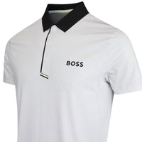 BOSS Golf Shirt - Paddytech GOC Reg. Fit - Bright White WI25