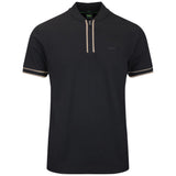 BOSS Golf Shirt - Pariq QZ Regular Fit - Black WI26