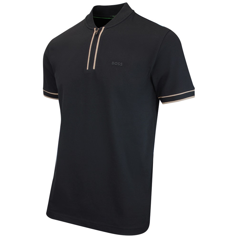 BOSS Golf Shirt - Pariq QZ Regular Fit - Black WI26