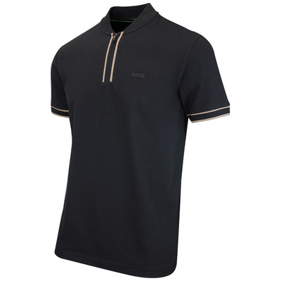 BOSS Golf Shirt - Pariq QZ Regular Fit - Black WI26