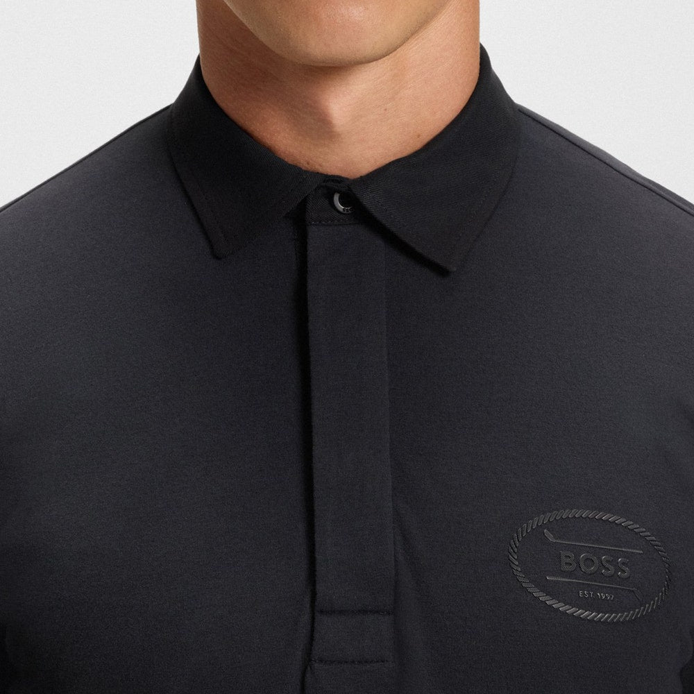 BOSS Golf Shirt - Percy H19 LS Reg. Fit - Dark Navy WI25