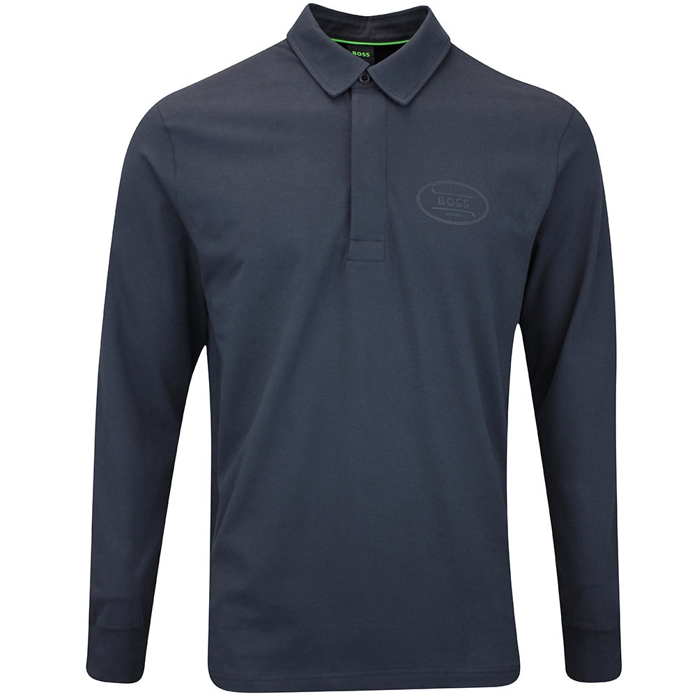 BOSS Golf Shirt - Percy H19 LS Reg. Fit - Dark Navy WI25