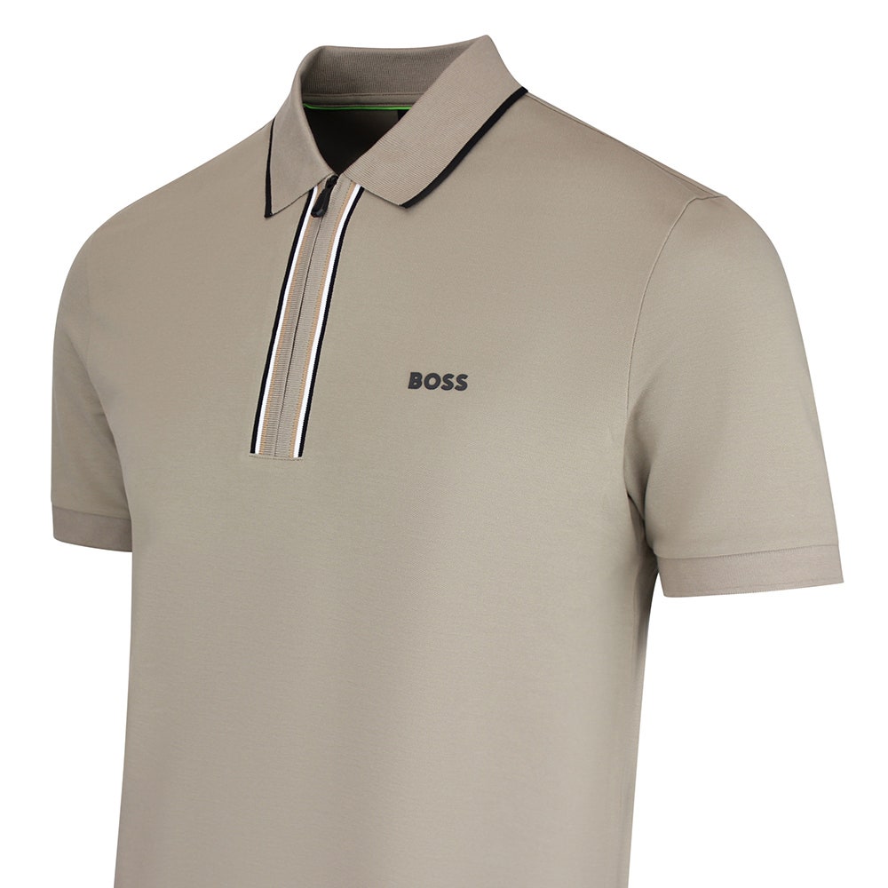 BOSS Golf Shirt - Philix GOC Slim QZ - Brindle SU26