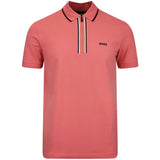 BOSS Golf Shirt - Philix GOC Slim QZ - Coral WI26