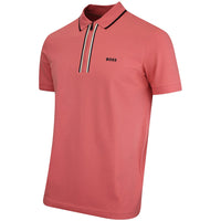 BOSS Golf Shirt - Philix GOC Slim QZ - Coral WI26