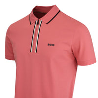 BOSS Golf Shirt - Philix GOC Slim QZ - Coral WI26