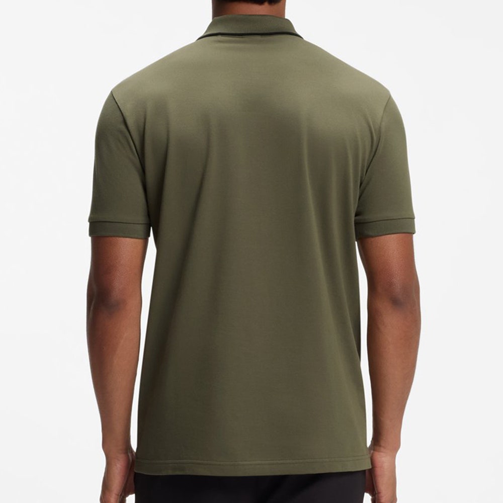 BOSS Golf Shirt - Philix GOC Slim QZ - Khaki Green WI26
