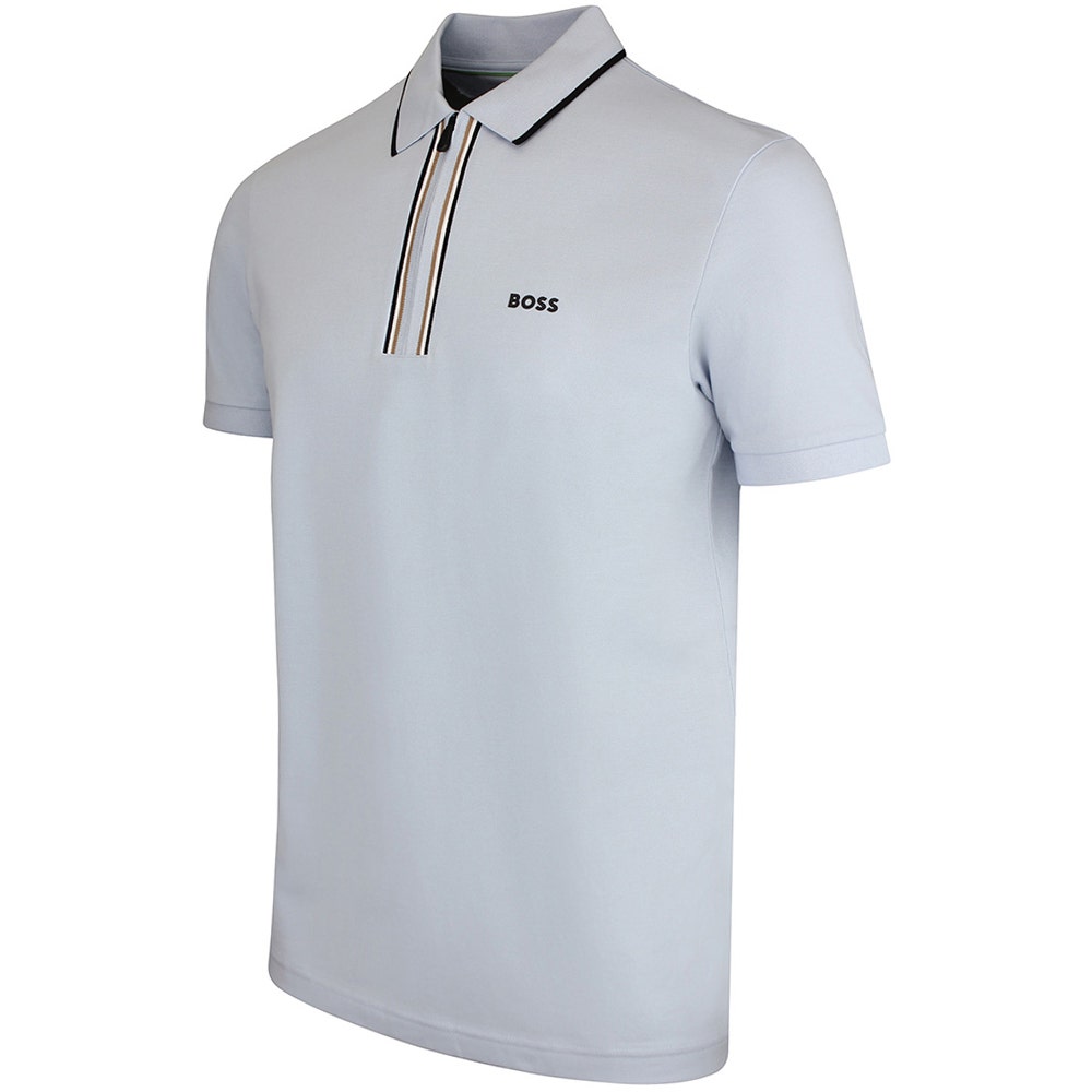 BOSS Golf Shirt - Philix GOC Slim QZ - Skyway SU26