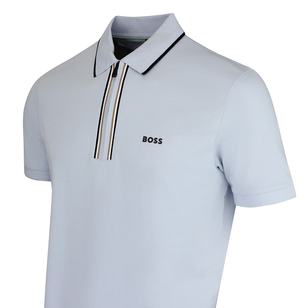 BOSS Golf Shirt - Philix GOC Slim QZ - Skyway SU26