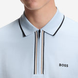BOSS Golf Shirt - Philix GOC Slim QZ - Skyway SU26