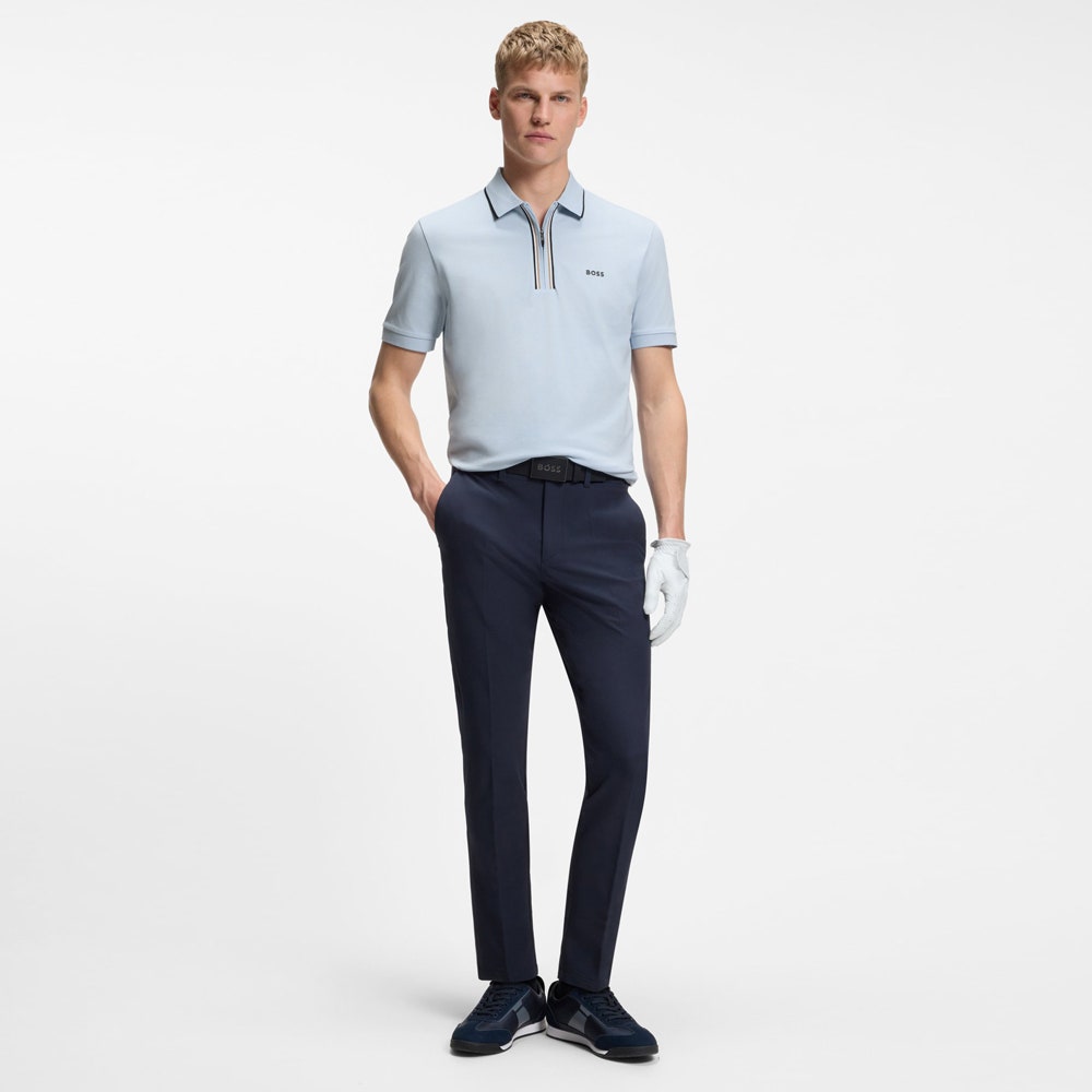 BOSS Golf Shirt - Philix GOC Slim QZ - Skyway SU26