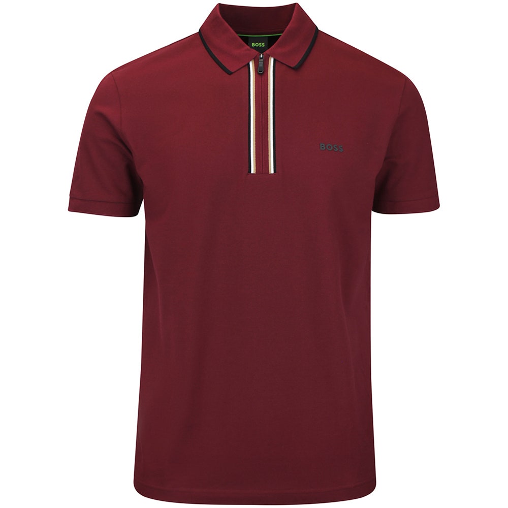 BOSS Golf Shirt - Philix GOC Slim QZ - Zinfandel WI26