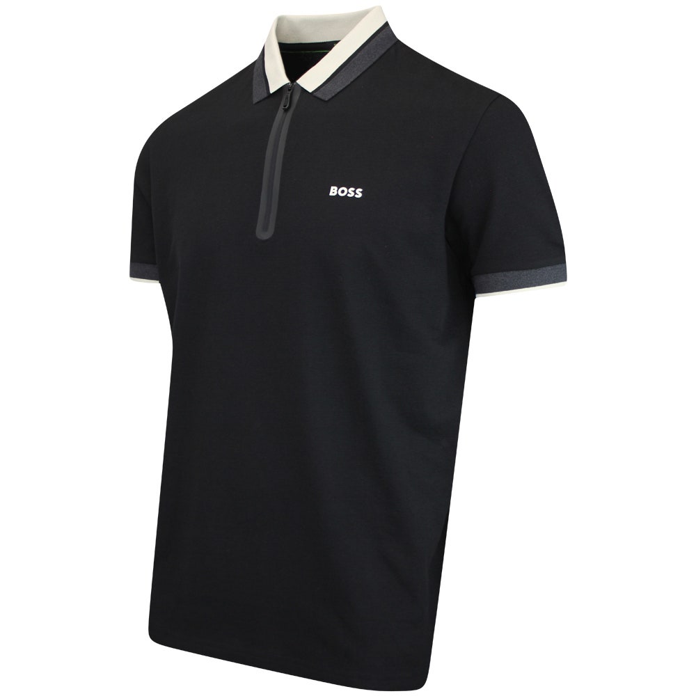 BOSS Golf Shirt - Philix H19 QZ Reg. Fit - Black WI25