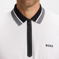 BOSS Golf Shirt - Philix H19 QZ Reg. Fit - Bright White WI25
