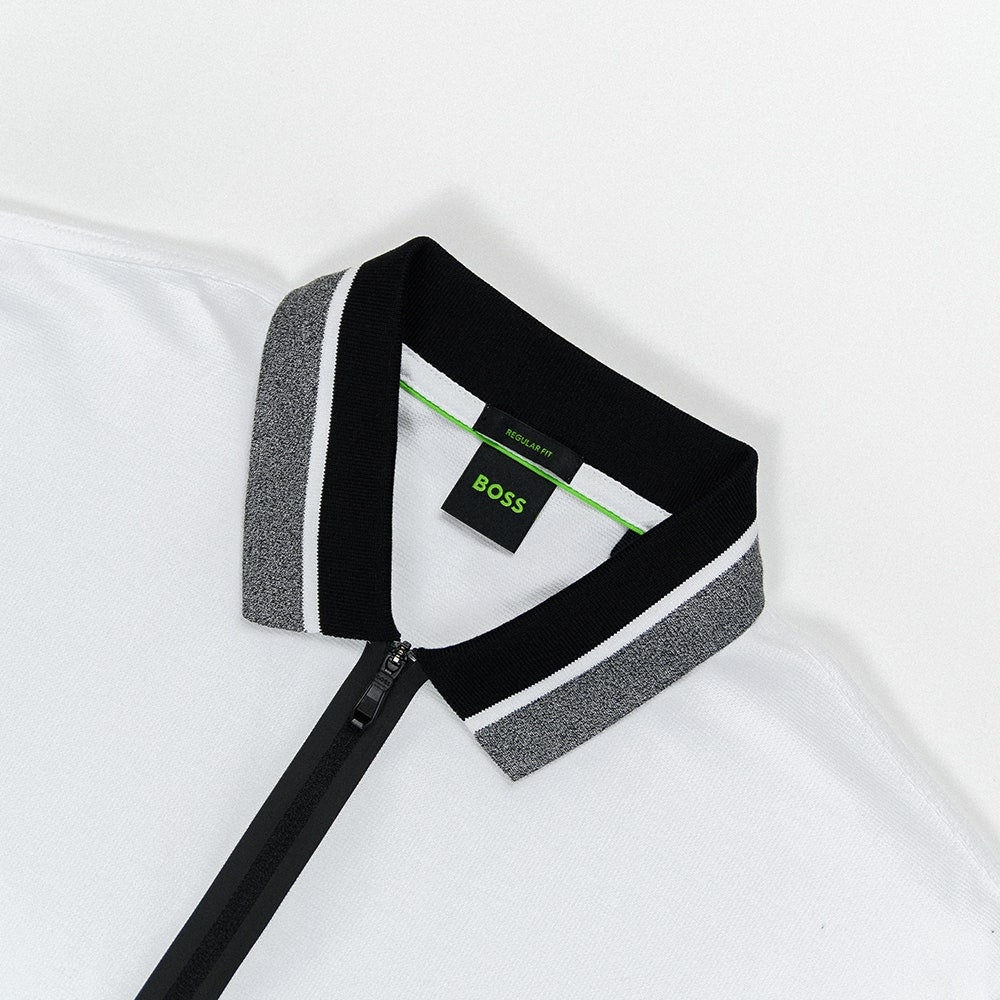 BOSS Golf Shirt - Philix H19 QZ Reg. Fit - Bright White WI25