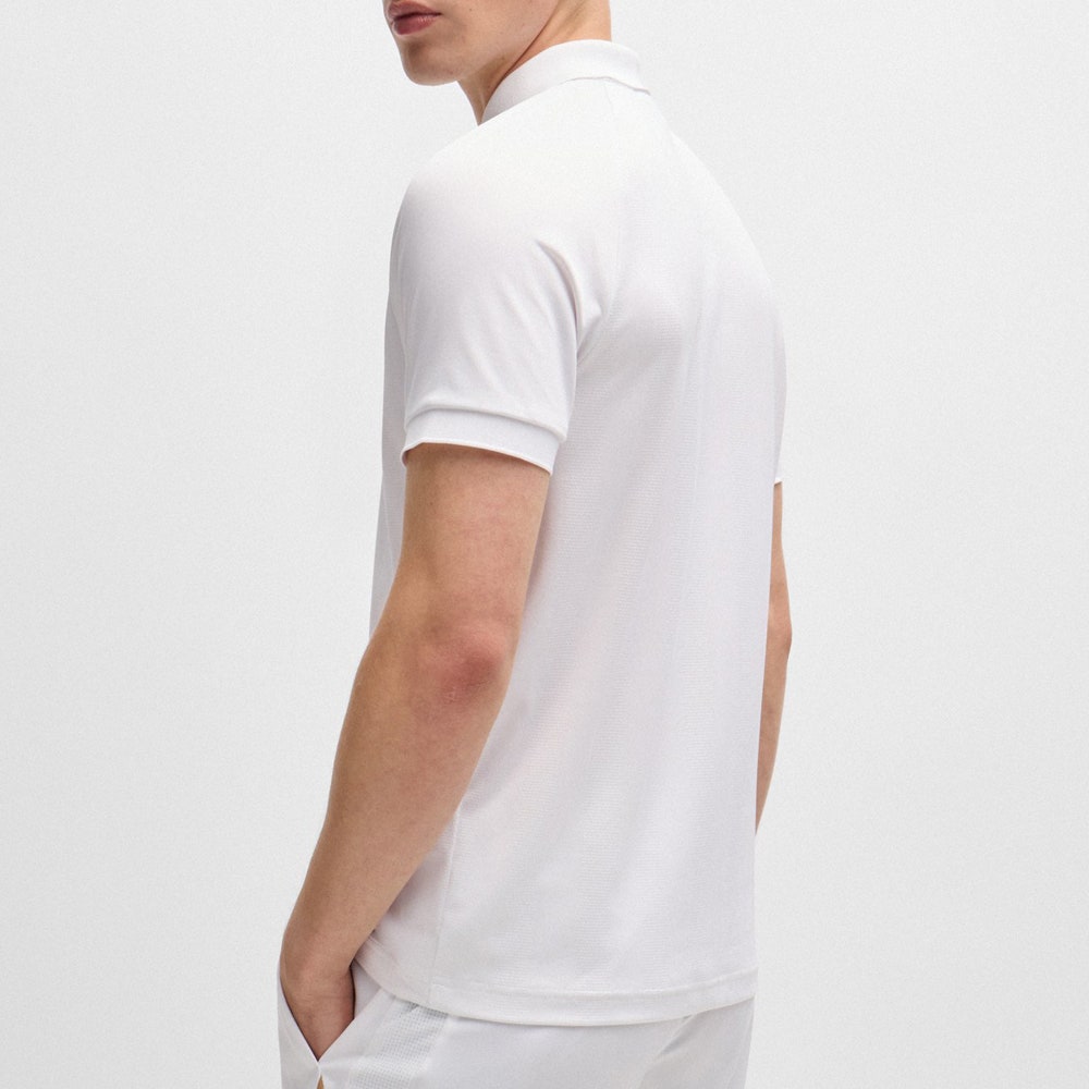 BOSS Golf Shirt - Philix MB 3 Slim - White FA24