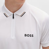 BOSS Golf Shirt - Philix MB 3 Slim - White FA24